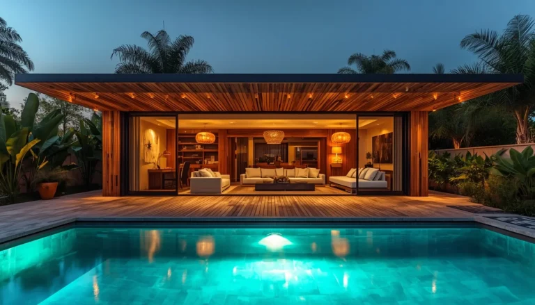 21 Pool House Ideas That Make Your Backyard Feel Like a Luxury Resort 27 pool house luxury retreat