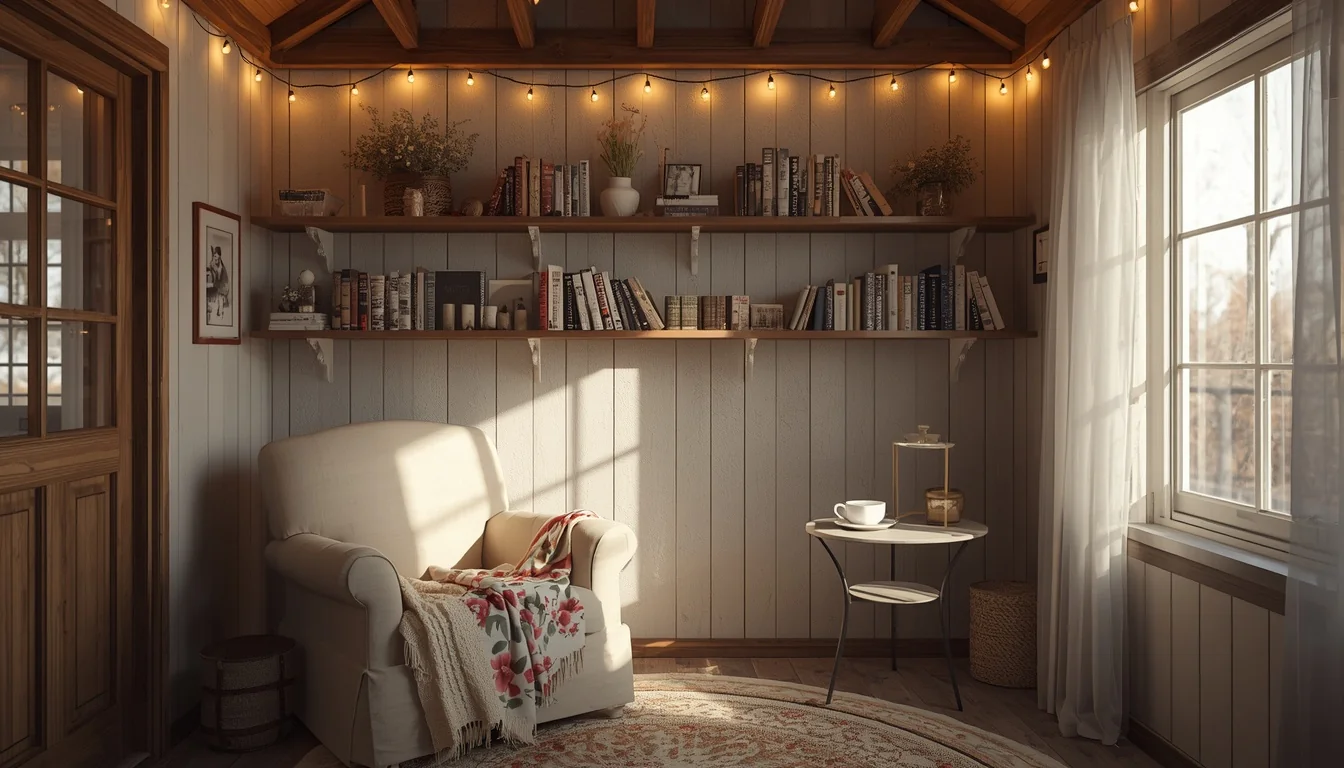 25 She Shed Interior Ideas That Create the Ultimate Personal Retreat 1 she shed interior backyard featured