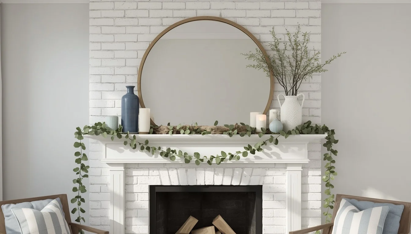 20 Summer Mantel Ideas That Bring Breezy Seasonal Charm Into Your Home 1 summer mantel decor ideas