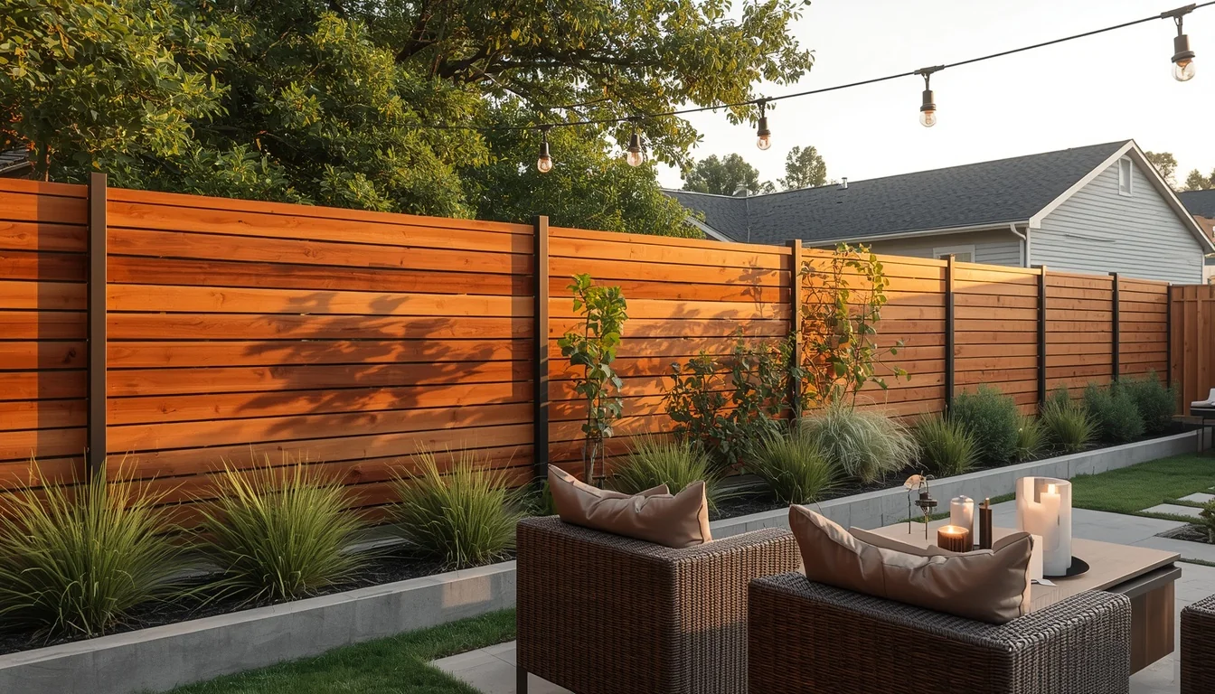 17 Wood Privacy Fence Ideas That Are Beautiful, Functional & Totally Chic 1 wood privacy fence ideas